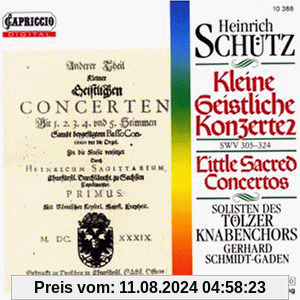 Kleine geistliche Konzerte SWV 305-324 von Tölzer Knabenchor