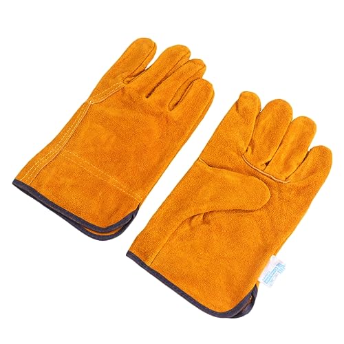 Tofficu 1 Paar Schutzhandschuhe Grillhandschuhe Handschuhe Für Ofen Handschuhe Zum Wärmeschutz Verbrühungshandschuhe Kochhandschuhe Hitzebeständig Feuerhandschuhe Handschuhe Grillen Orange von Tofficu