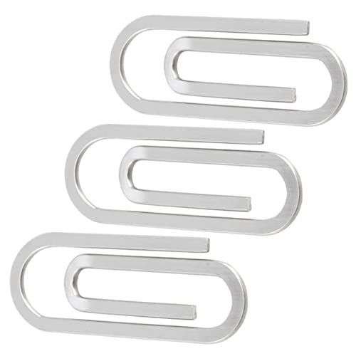 Tofficu 1 Satz Büroklammer Bunt Das Büro Papier Klein Büroartikel Bürobedarf Aktenhefter Geldscheinhalter Paperclips Datei Geldbinder Clips Befestigungsclip Rostfreier Stahl Silver 3 Stück Tofficu 1 Satz Büroklammer Bunt Das Büro Papier Klein Büroartikel Bürobedarf Aktenhefter Geldscheinhalter Paperclips Datei Geldbinder Clips Befestigungsclip Rostfreier Stahl Silver 3 Stück von Tofficu