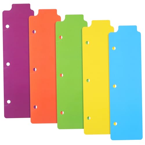 Tofficu 1 Satz Ordner-lesezeichen Blau Trennwände Für Ordner Tab Trennwände Für Notizbücher Notebook-arbeit Mini -binder -teiler Hefter Mit Trennwänden Mehrere Weiß Schule Bunt Abs 5 Stück von Tofficu