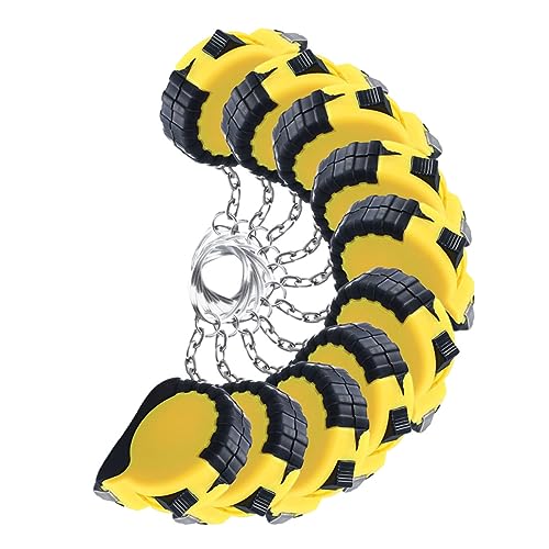 Tofficu 10 Stück Maßband Für Den Schlüsselanhänger Messen Metrisches Maßband Schlüsselbund Klein Mini Party Keychain -bandmaß Einziehbares Maßband Messwerkzeug Maßband Anhänger Abs von Tofficu