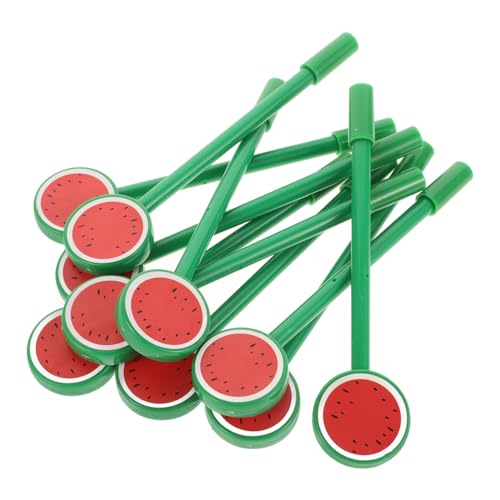 Tofficu 10 Stück Wassermelonen-gelstift Lustiger Schreibstift Ästhetisches Briefpapier Bleistifte Kugelschreiber Bausatz Stifte Zum Schreiben Von Früchten Neutraler Gelstift Green Plastik von Tofficu