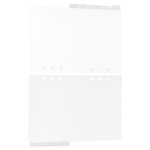Tofficu 12 Stück Kunststoff-binder-teiler A5-größe Index-etiketten Durchscheinende Sortier-tabs Leicht Tragbar Für Zeitschriften von Tofficu