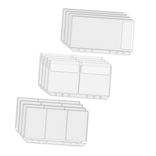 Tofficu 12 Stück Beutel zur Aufbewahrung loser Blätter klarer Bindemittel Büro Verpackung Taschen Lagerung gesteckt kartenhalter Notebook -Ordner Klare Aufbewahrungstasche PVC Transparent Tofficu 12 Stück Beutel zur Aufbewahrung loser Blätter klarer Bindemittel Büro Verpackung Taschen Lagerung gesteckt kartenhalter Notebook -Ordner Klare Aufbewahrungstasche PVC Transparent von Tofficu