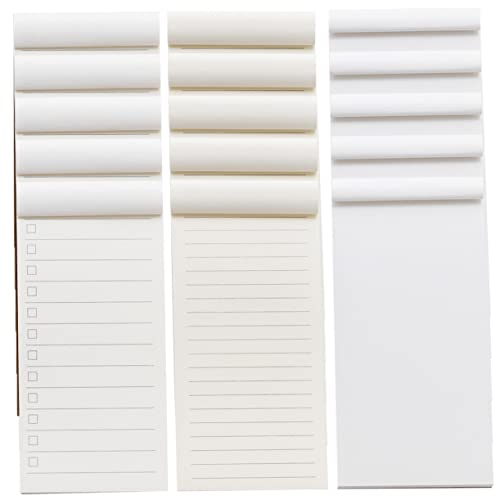 Tofficu 15 Stück Listenbuch Wöchentlich Gepunktet Notizblock Kleines Notizbuch Notebook -nachfüllung Memo -notepad Journal -notizbuch Schmucklos Gefüttert Kratzpad Täglich Pads Weiß Papier von Tofficu
