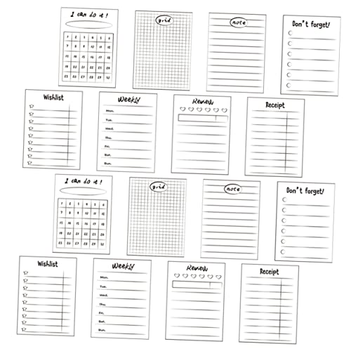 Tofficu 16 Stück Büro-Notizblöcke Registerkarten linierte Notizen Mini Visionboard-Aufkleber Planblock Punkt kleines Zettelchen tragbare Notizblöcke Planen Sie Planungsunterlagen Papier Tofficu 16 Stück Büro-Notizblöcke Registerkarten linierte Notizen Mini Visionboard-Aufkleber Planblock Punkt kleines Zettelchen tragbare Notizblöcke Planen Sie Planungsunterlagen Papier von Tofficu