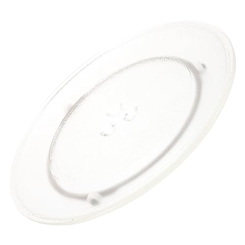 Tofficu 1Satz Mikrowellen Drehteller Glasplatte mit Drehteller Ring und Kupplung Ersatz Drehteller für Mikrowelle Hitzebeständig Einfach zu Installieren für Gleichmäßiges von Tofficu