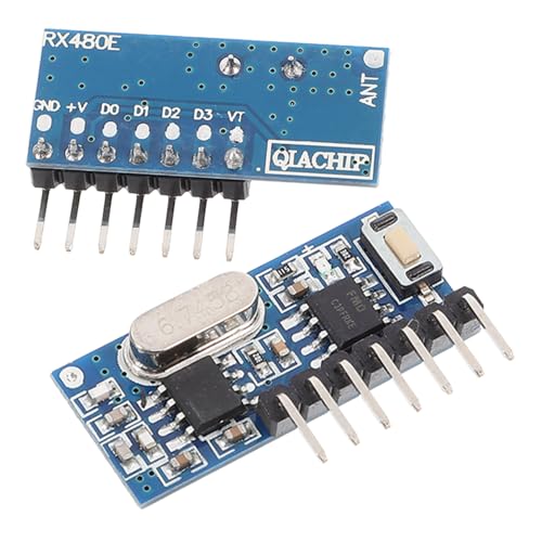 Tofficu 2 Stück Drahtloses Empfangsmodul doppelt Ersatzmodul mit kleines Modul Sender- und Empfängermodul Elektronisches Bauteil Tofficu 2 Stück Drahtloses Empfangsmodul doppelt Ersatzmodul mit kleines Modul Sender- und Empfängermodul Elektronisches Bauteil von Tofficu