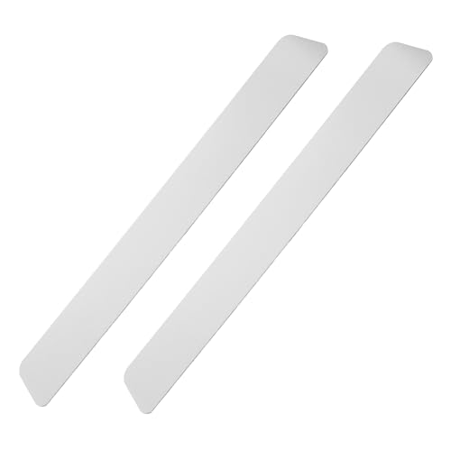 Tofficu 2 Stück Fotowand Message Board metallstreifen Wandplatte DIY Foto Wand Streifen Multifunktional Plakatbrett Tipp Planke Pinnwand-Telefonleiste Klebestreifen für Magnet Eisen Silver von Tofficu