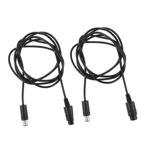 Tofficu 2 Stück Gamepad -verlängerungskabel Erweitertes Kabelkabel Verdrahtungsregler - Videospielkabelersatz Konsolencontroller -kabelweiterung Gamepad Extaning Cord Black Pvc von Tofficu