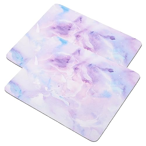 Tofficu 2 Stück Mauspad Schreibtisch -Pads groß Gaming- Cute Mousepad Gaming Mouse pad Mouse mat mousepads mouspadsgaming Home-Office-Pad Marmormuster-Mausunterlage Stoff von Tofficu
