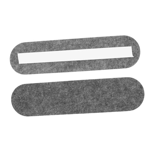 Tofficu 2 Stück Selbstklebbares Filzbrett Wandfilzplatte Filzplattenfliesen für die Wand Fototafel für Bilder Push -Brett Filzbrettfliesen Pinnwandpapier Schild gefühlt Dark Grey von Tofficu