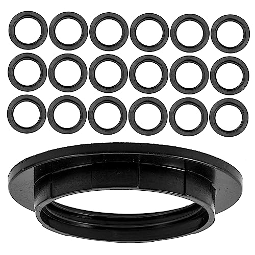 Tofficu 20 Stück Kragenringe für Lampenschirme Ersatzteile für Stehlampen Lampenschirme für Deckenleuchten Lampenadapter Adapter für Lampenschirmringe Plastik Black Tofficu 20 Stück Kragenringe für Lampenschirme Ersatzteile für Stehlampen Lampenschirme für Deckenleuchten Lampenadapter Adapter für Lampenschirmringe Plastik Black von Tofficu