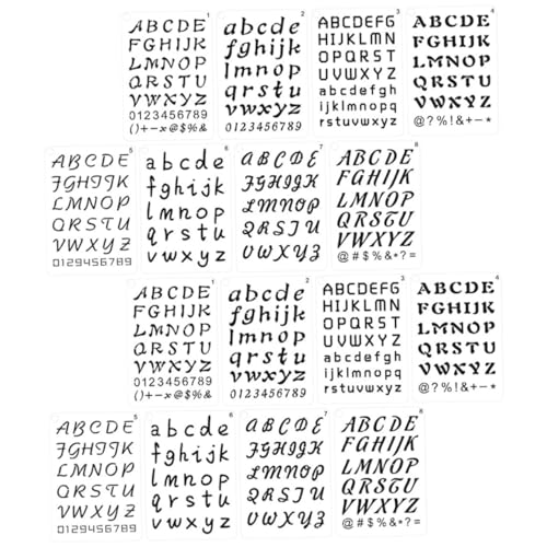 Tofficu 24 Blatt Alphanumerische Vorlage Schablone Zeichnung Herstellung Sammelalbum Symbol klein für Zahlenvorlagen Kalligrafie Vorlagen Buchstaben Alphabettafel pet0.25mm Tofficu 24 Blatt Alphanumerische Vorlage Schablone Zeichnung Herstellung Sammelalbum Symbol klein für Zahlenvorlagen Kalligrafie Vorlagen Buchstaben Alphabettafel pet0.25mm von Tofficu