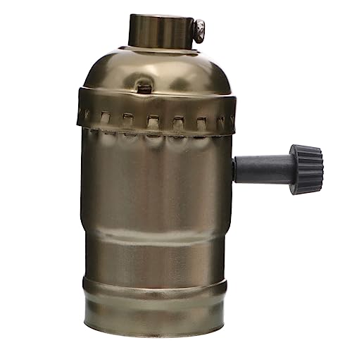 Tofficu 2Stücke Retro Lampensockel Mit Schalter Altkupfer Lichtfassung Für Pendelleuchten Und Deckenlampen Für Wohnzimmer Und Schlafzimmer Stilvolles Zubehör Für Ihre von Tofficu