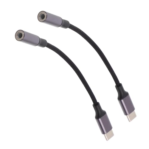 Tofficu 2Stücke USB C Kopfhörer Adapterkabel Typ C Audiokonverter Für Smartphones Tablets Kompatibel Mit Pixel Mehr Tofficu 2Stücke USB C Kopfhörer Adapterkabel Typ C Audiokonverter Für Smartphones Tablets Kompatibel Mit Pixel Mehr von Tofficu