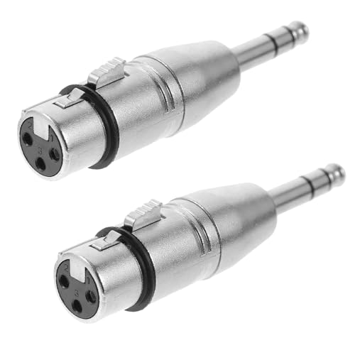 Tofficu 2Stücke Xlr Adapter Xlr Buchse Audio Adapter für Mikrofone Robustes Design Kompatibel mit Verschiedenen Audiogeräten von Tofficu