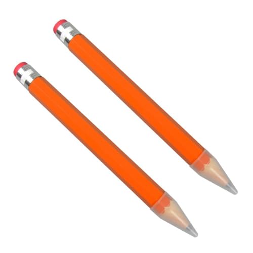 Tofficu 2st Schreibstift Grüner Riesenbleistift Roter Riesenbleistift Großer Riesiger Bleistift Strohspender Für Stifte Kindergartenstifte Hölzern Groß Und Fett Bambus Kleinkind von Tofficu