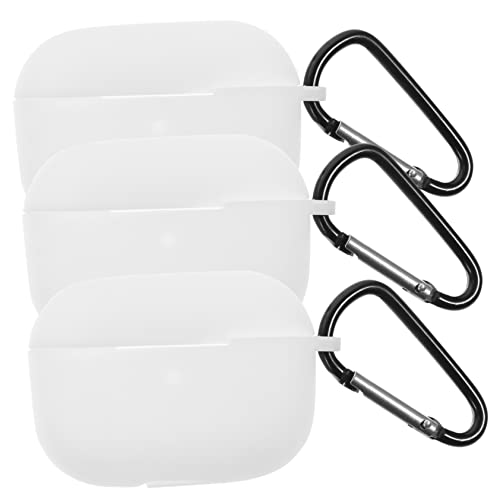 Tofficu 3 Sätze Schutzhüllen-Set Etui für Ohrstöpsel Mode-Kopfhörer-Hülle Fall grau Wireless kopfhörer Schutzhülle für Kopfhörer Tragetasche für kopfhörer Legierung Weiß von Tofficu