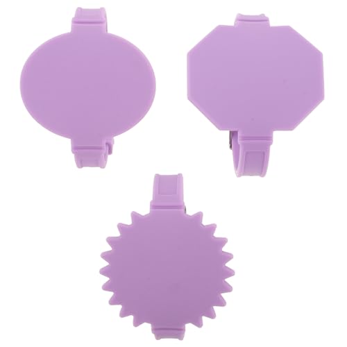 Tofficu 3 Stück Silikon-Memo-Armbänder Wiederverwendbar Tragbar Beschreibbar Löschbar Slap-Armband Notizblock Memo-Armband Für Krankenschwestern Tägliches Lernen Arbeitsbedarf Lila von Tofficu