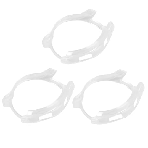 Tofficu 3Stücke Teiliges Transparentes Schutzgehäuse für Smartwatch Robuste Hülle aus Metallrahmen Vollen Schutz vor Kratzern Stößen Einfach zu Bedienen von Tofficu