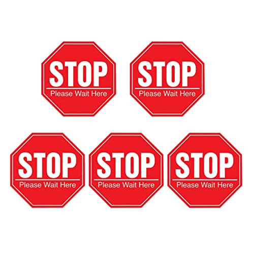 Tofficu 5 Blätter Wandaufkleber Zur Epidemieprävention Vinyl Abziehbilder Boden Wandtatt Ausschuss Selbstklebender Wandaufkleber Rot Pvc von Tofficu