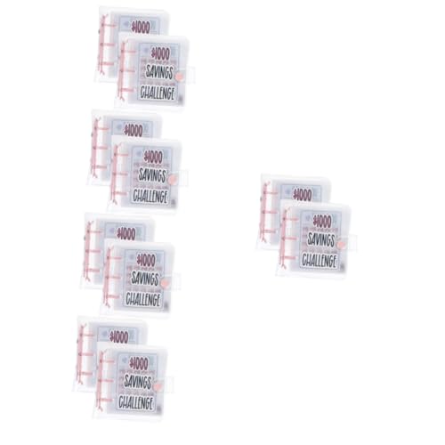 Tofficu 5 Sätze Geldsparendes Fotoalbum Umschlag-challenge-ordner Kabel Halter Envelope Challenge Kassenbuch Budgetierung Binder Budgetordner Mit Bargeldumschlägen Pvc Rosa 2 Stücke * 5 von Tofficu