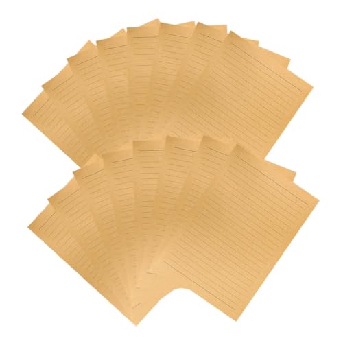 Tofficu 50 Blatt Retro-briefpapier, Vintage-kraftpapier, Liniert, Zum Schreiben Von Liebesbriefen, Büronotizen, Kalligraphie, Skizzieren, Partyeinladungen, A4 Tofficu 50 Blatt Retro-briefpapier, Vintage-kraftpapier, Liniert, Zum Schreiben Von Liebesbriefen, Büronotizen, Kalligraphie, Skizzieren, Partyeinladungen, A4 von Tofficu