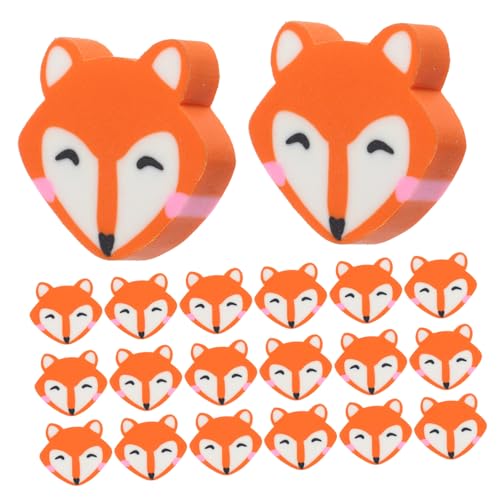 Tofficu 50 Stück Kleiner Fuchs-radiergummi Bleistift -top Eraser Kind Mini-radierer Mini Radiergummis Thematisiert Multipack Radiergummis Masse Geformt Für Von Radiergummi Süß Orange von Tofficu