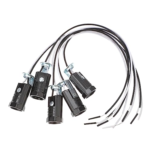Tofficu 5Stücke Lampenfassung Bakelite Lampensockel Mit Schraubgewinde Für Glühbirnen Elegante Deckenleuchte Im Industrie Einfach Zu Installieren Und Langlebig von Tofficu