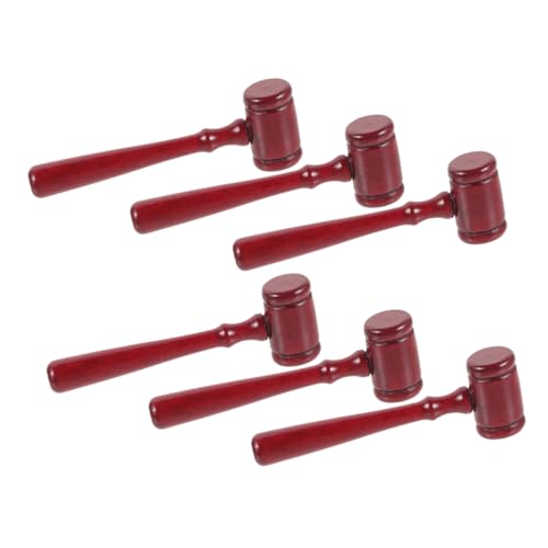Tofficu 6 Stücke Richter Hammer Kleine Größe Richter Auktion Verkauf Mini Prop Richter Für Richter Für Mini Richter Mallet Prop Rot Holz Tofficu 6 Stücke Richter Hammer Kleine Größe Richter Auktion Verkauf Mini Prop Richter Für Richter Für Mini Richter Mallet Prop Rot Holz von Tofficu