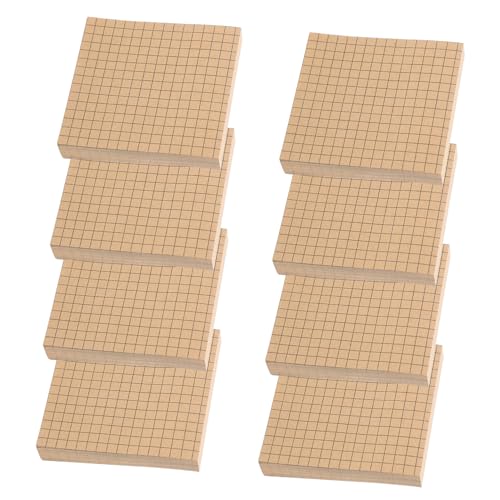 Tofficu 8 Raster-haftnotizen Unterlage Klassenzimmer Aufkleber Blau Schule Selbstklebende Notizzettel Zurück Zu Schulmaterial Pads Abreißbarer Memo-sticker Notizblock Klebrig Brown Papier von Tofficu
