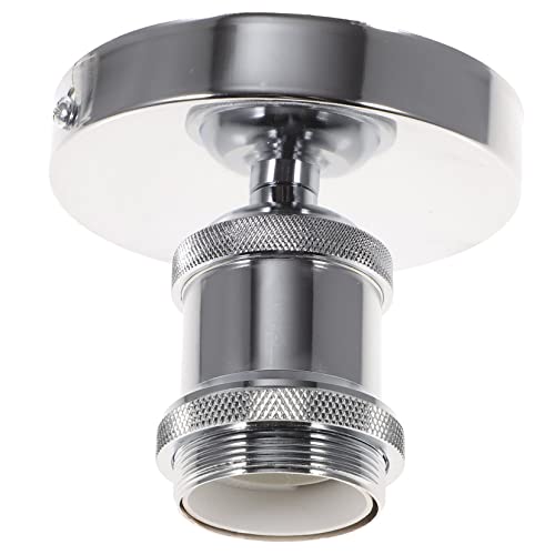 Tofficu Birnensockel mit Gewinde Ersatz Buchse retro deckenleuchte lampenfassung vintage Retro Deckenlampe e27 fassung Sockel für Deckenlampenhalterung Rostfreier Stahl Silver Tofficu Birnensockel mit Gewinde Ersatz Buchse retro deckenleuchte lampenfassung vintage Retro Deckenlampe e27 fassung Sockel für Deckenlampenhalterung Rostfreier Stahl Silver von Tofficu