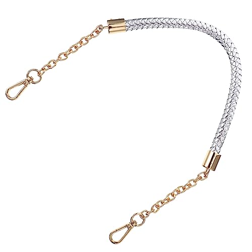 Tofficu DIY Schultergurt aus PU Leder mit Kette Verstellbarer Taschenriemen für Damen Modisches Zubehör zur Verschönerung Ihrer Handtasche Langlebig von Tofficu