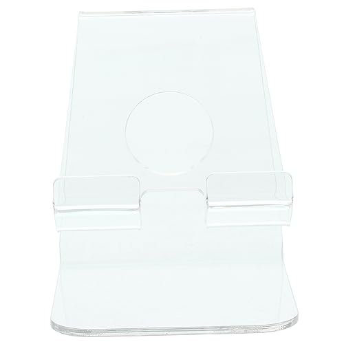Tofficu Desktop Smartphone Halterung Aus Acryl Eleganter Telefonständer Für Schreibtisch Transparent Stabil Praktisch Für Büro Schlafzimmer Wohnzimmer Organisieren von Tofficu