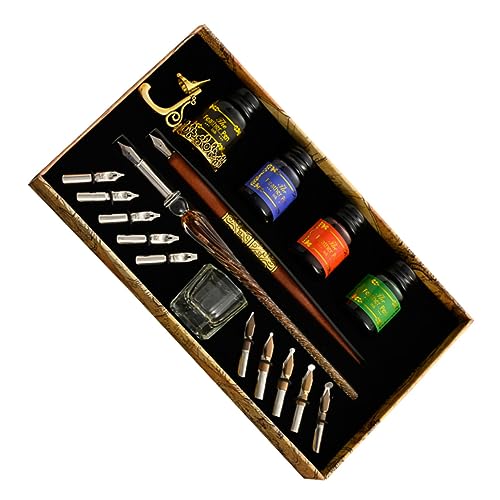 Tofficu Dip-Stift kalligraphie-stifte kalligraphie stifte kalligrafie stifte set Comfortable dip pen Art pen Calligraphy kit Ink set calligraphy stifte Dip pen set Signatur-Stift-Kit von Tofficu