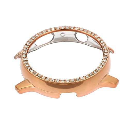 Tofficu Glitzernde Schutzhülle Für Smartwatch Kompatibel Mit Watch Active Robustes PC Material Halbschale Im Eleganten Roségold Perfekter Schutz Stilvolles von Tofficu