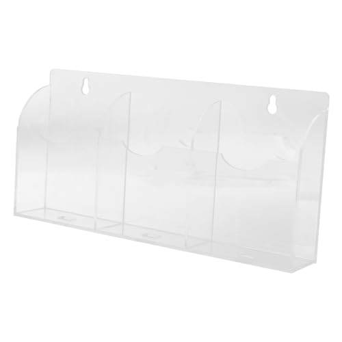 Tofficu Handyhalter Fernbedienungshalter Wandhalterung Tv-fernbedienungshalter Wandmontierter Fernbedienungshalter Remote-Organizer Telefonhalter An Der Wand Montiert Acryl Transparent von Tofficu