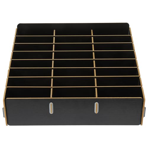 Tofficu Holztisch-Organisatoren 24-Grid-Handy-Halter Klassen Zimmer Handy-Aufbewahrung Sbox Handy-Desktop-Organizer für Klassen Zimmer Büro-Tagungsraum Telefon-Display von Tofficu