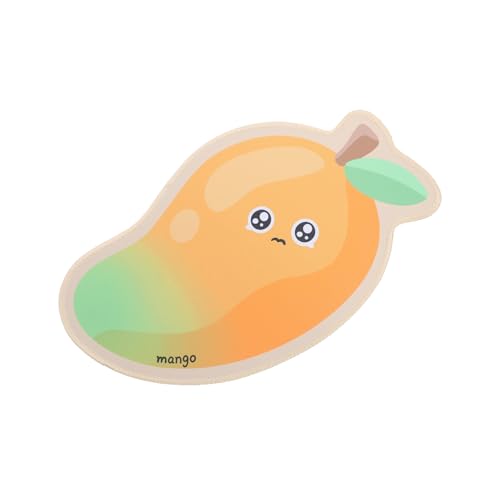 Tofficu Kawaii Bürodekor Niedliche Schreibtischmatte Mangoförmige Mauspad Basis Cartoon Obst Schreibtisch Gaming Matte Für Kinder Und Mädchen von Tofficu