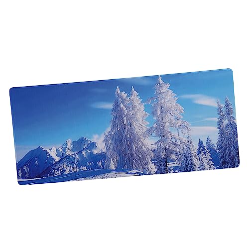 Tofficu Mauspad Extra Desktop-pad Gaming - -pad Polster Groß -anti-skid-pad Himmel Schreibtisch Tastaturmatte Für Computer Unterlage Weiß Bürodekor Desktop -matte Blue Gummiauflage von Tofficu