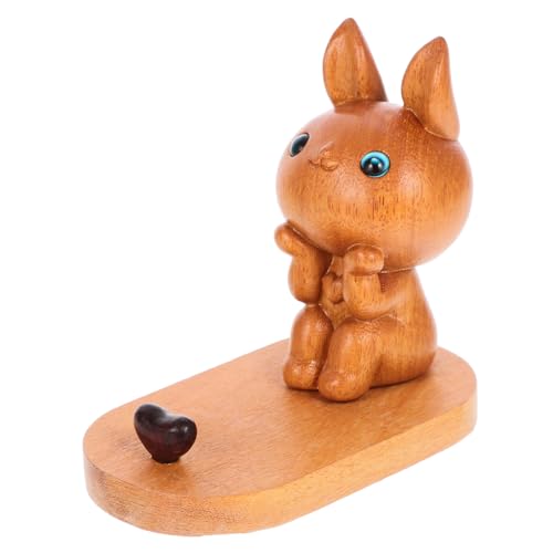 Tofficu Multifunktionale Holz Telefonhalterung im Cartoon Rabbit Design Stabiler Smartphone für Desktop für Home Office als Niedliche Dekoration Tofficu Multifunktionale Holz Telefonhalterung im Cartoon Rabbit Design Stabiler Smartphone für Desktop für Home Office als Niedliche Dekoration von Tofficu