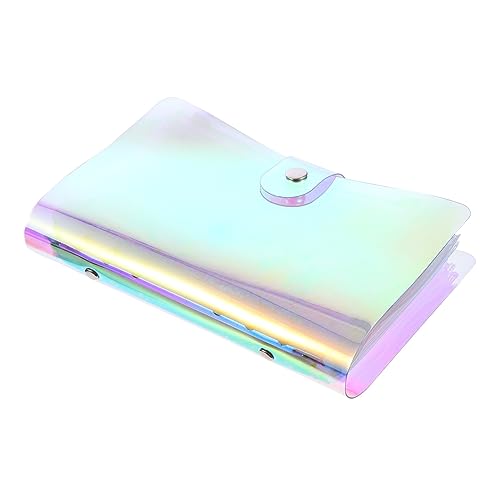 Tofficu Ordner Mit Ordnertaschen Notizblock Bindemittel Schlank 6-loch-ordner Ordnerhülle Mit Beuteln Budgetumschlagsystem Notizbucheinband Notepad Cover Flexibler Kunststoff von Tofficu