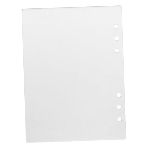 Tofficu Ordnerabdeckung Notebook-hülle Zeitschrifteneinband Mit Losen Blättern Wiederverwendbares Notizbuch -cover Einband Für Loseblatt-notizbücher Notizblock-ordner Weiß Acryl von Tofficu