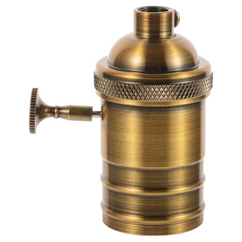 Tofficu Retro-Kronleuchter Lampenfassung für Deckenleuchte Lampenfassung für Vintage-Lampe Lampenzubehör Fassungshalter für Lampen Retro-Lampenfassung Aluminium Golden Tofficu Retro-Kronleuchter Lampenfassung für Deckenleuchte Lampenfassung für Vintage-Lampe Lampenzubehör Fassungshalter für Lampen Retro-Lampenfassung Aluminium Golden von Tofficu