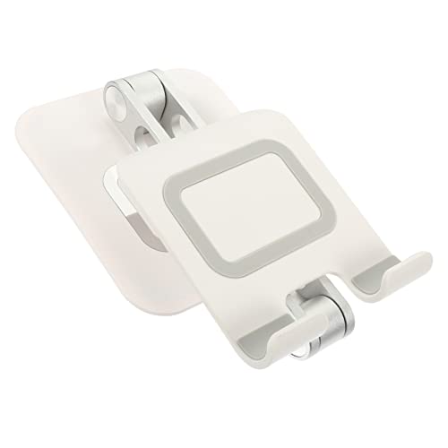 Tofficu Tablet-Halter Schreibtischhalterung Montiert Stand Montieren Einstellbar Zelle Steht Handyhalterung Desktop -Tablet -Halter Telefonhalter Aus Metall Abs Weiß von Tofficu