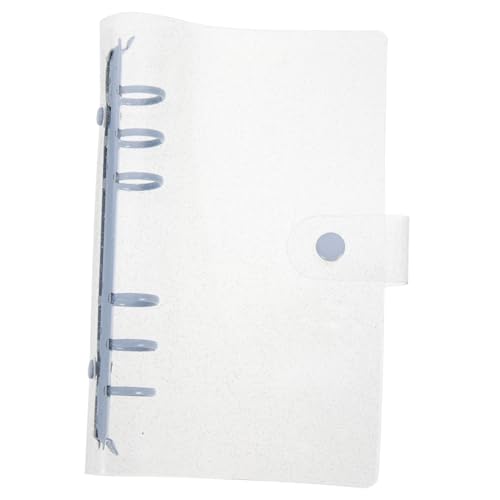 Tofficu Transparente Loseblattkassette Notizbuch Binder Und Bindemittel binderclips zip binder schnellhefter leder notizbuch gehäuse Büro-Aktentasche Papier-Organizer-Ordner Metall Blue von Tofficu
