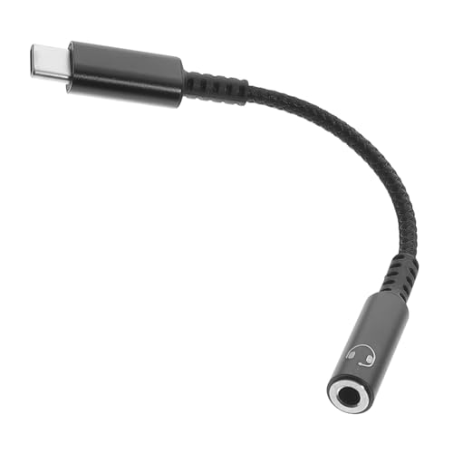 Tofficu Type C Kopfhöreradapter USB C Audio Adapter Für Ohrhörer Kompatibel Mit Smartphones Tablets Schwarzes Adapterkabel Für Hochwertige Audioübertragung von Tofficu