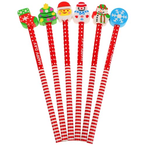 Tofficu Weihnachten Bleistift-Set - 24 Stück Weihnachtsstifte mit Cartoon Radiergummi, Weihnachten Bleistifte mit Radiergummi für Kinder Weihnachten Geschenks, Schulbedarf und Belohnungen Tofficu Weihnachten Bleistift-Set - 24 Stück Weihnachtsstifte mit Cartoon Radiergummi, Weihnachten Bleistifte mit Radiergummi für Kinder Weihnachten Geschenks, Schulbedarf und Belohnungen von Tofficu