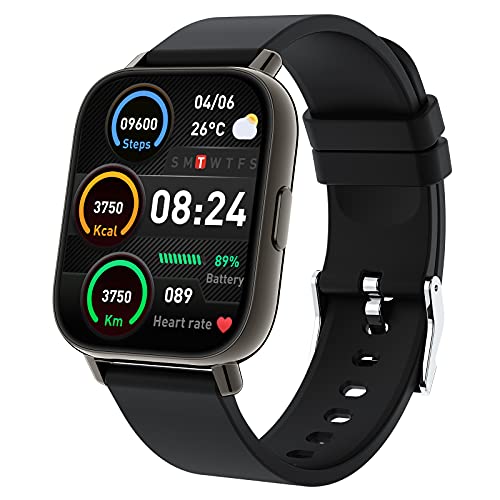 Smartwatch, Armbanduhr Bluetooth 1.69 Voller Touch Screen IP67 Wasserdicht Smart Watch Schwarz, Fitness Tracker mit Schrittzähler Schlafmonitor Stoppuhr für Sportuhr Herren von Togala